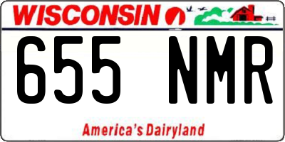 WI license plate 655NMR