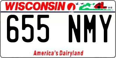 WI license plate 655NMY