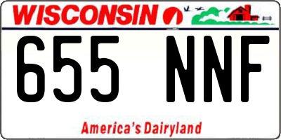 WI license plate 655NNF