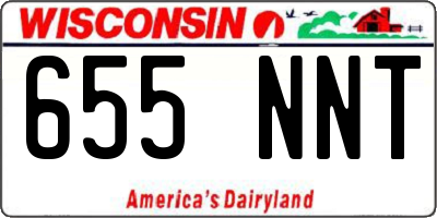 WI license plate 655NNT