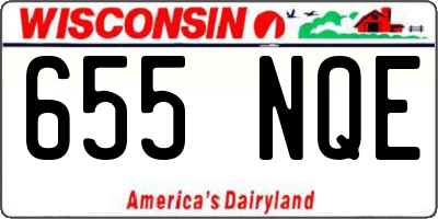 WI license plate 655NQE