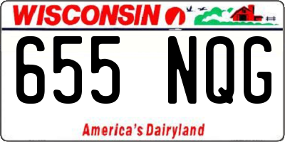 WI license plate 655NQG