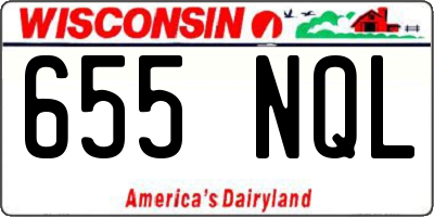 WI license plate 655NQL