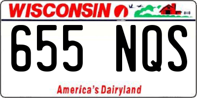 WI license plate 655NQS