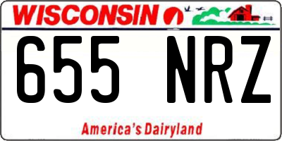 WI license plate 655NRZ