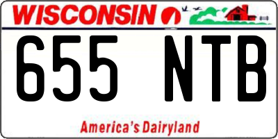 WI license plate 655NTB