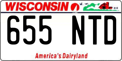 WI license plate 655NTD