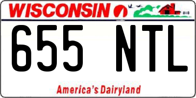 WI license plate 655NTL
