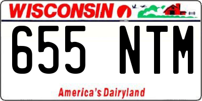 WI license plate 655NTM