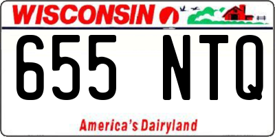 WI license plate 655NTQ
