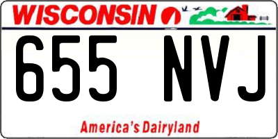 WI license plate 655NVJ