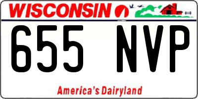 WI license plate 655NVP