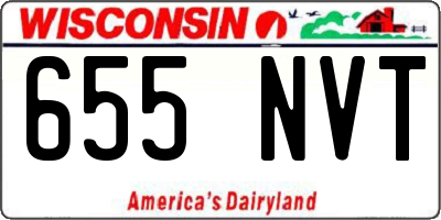 WI license plate 655NVT