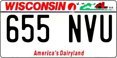 WI license plate 655NVU