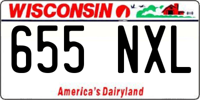 WI license plate 655NXL