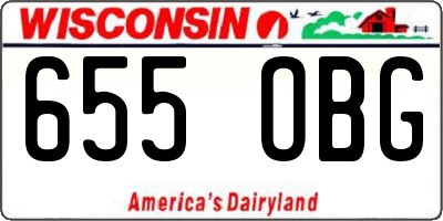 WI license plate 655OBG