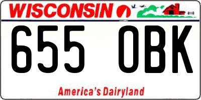 WI license plate 655OBK