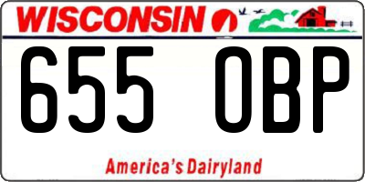 WI license plate 655OBP