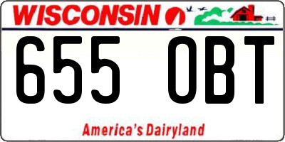 WI license plate 655OBT