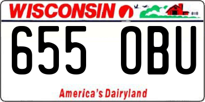 WI license plate 655OBU