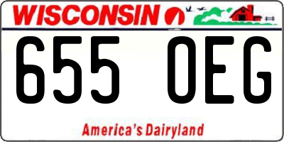 WI license plate 655OEG