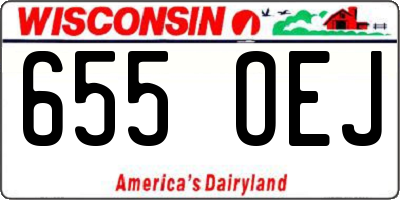 WI license plate 655OEJ