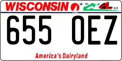 WI license plate 655OEZ