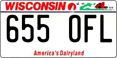 WI license plate 655OFL