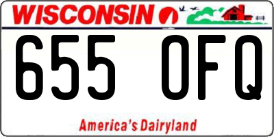 WI license plate 655OFQ