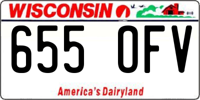 WI license plate 655OFV