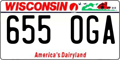WI license plate 655OGA