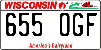 WI license plate 655OGF