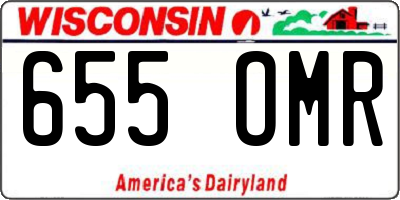 WI license plate 655OMR