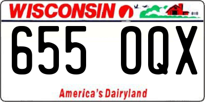 WI license plate 655OQX