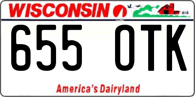 WI license plate 655OTK