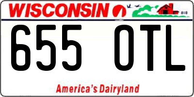 WI license plate 655OTL