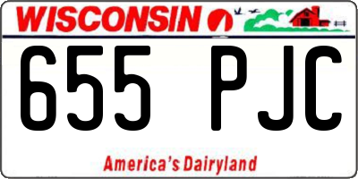 WI license plate 655PJC