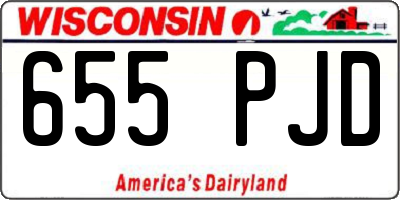 WI license plate 655PJD