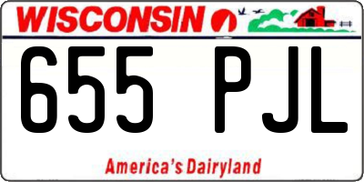 WI license plate 655PJL
