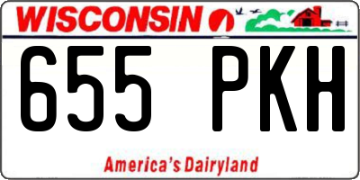 WI license plate 655PKH