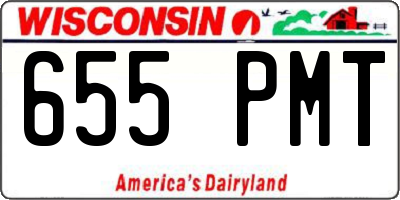 WI license plate 655PMT