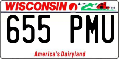 WI license plate 655PMU