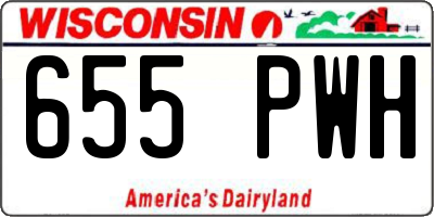 WI license plate 655PWH