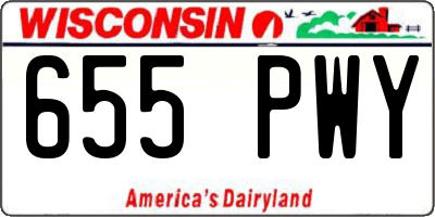 WI license plate 655PWY