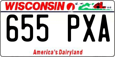 WI license plate 655PXA