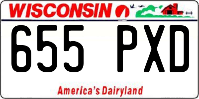 WI license plate 655PXD