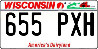 WI license plate 655PXH