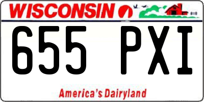 WI license plate 655PXI