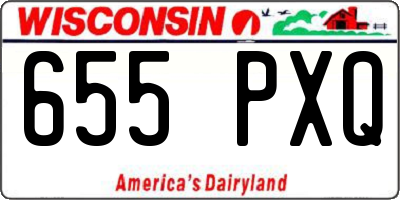 WI license plate 655PXQ