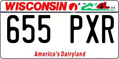 WI license plate 655PXR